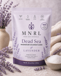 MNRL Dead Sea Magnesium Chloride Flakes, Lavender, 48oz pouch